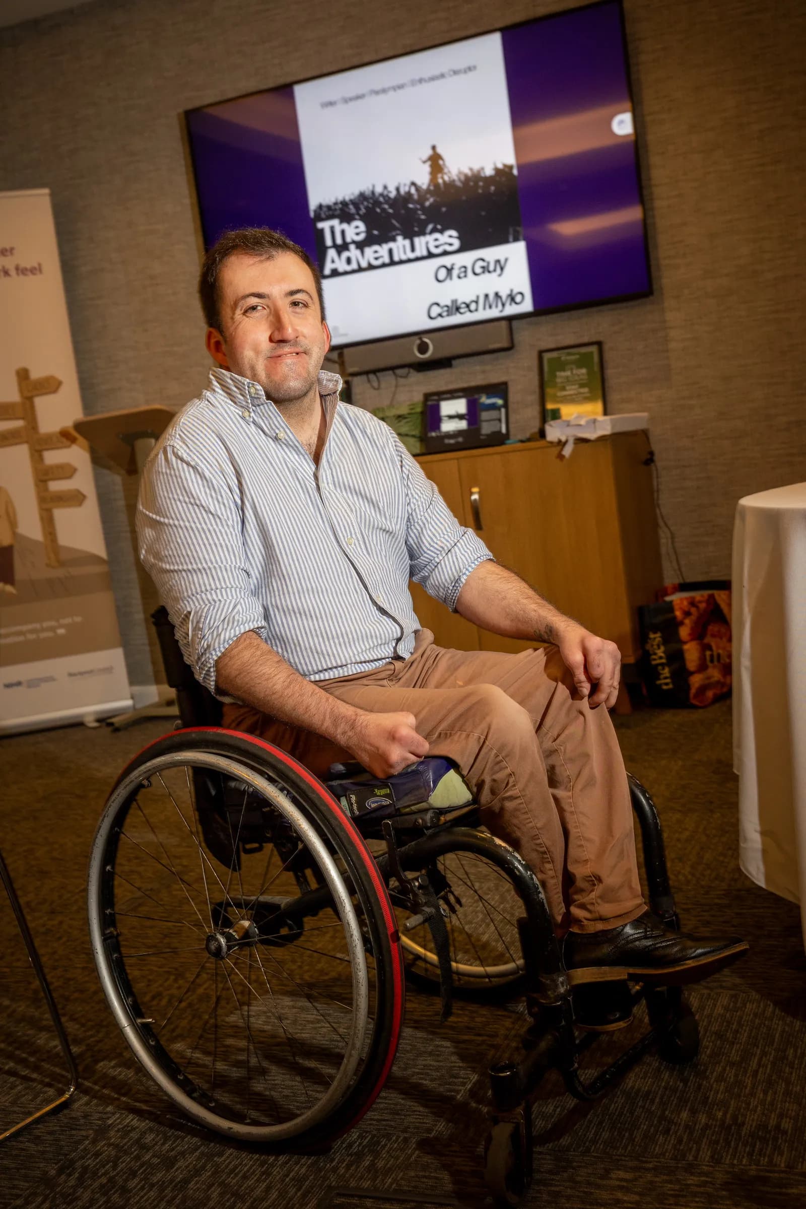 Former Paralympian Myles Pearson, from Lytham, was one of five experts delivering training to adult social care staff from Blackpool Council 